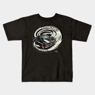 Rockin' Ride Gasoline Junkie - Classic American Muscle Car - Hot Rod and Rat Rod Rockabilly Retro Collection Kids T-Shirt